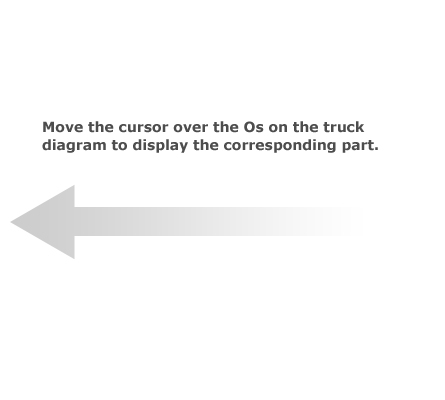 Move the cursor over the Os on the truck diagram to display the corresponding part. 